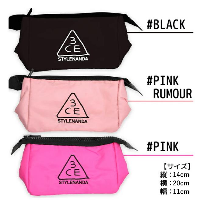 3CE（スリーコンセプトアイズ） 【商品入替のため特価】韓国コスメ ポーチ 3CE POUCH Mサイズ ポーチ 化粧ポーチ ペンケース 小 ...