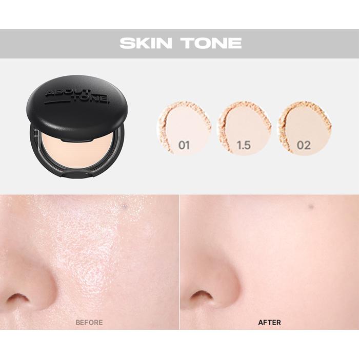 韓国コスメ パクト ABOUTTONE アバウトトーン ブラー パウダー 9g 全3