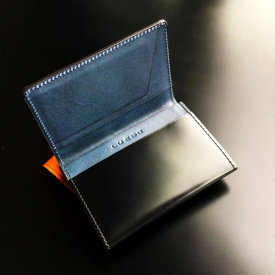 本コバ磨き コードバン 名刺入れ 日本製財布 LUEGO(ルエゴ)公式 : 日本