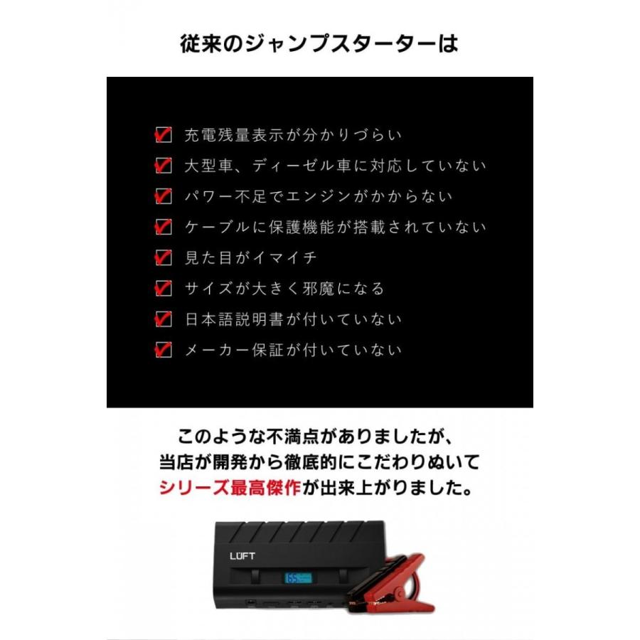 エンジンスターター ジャンプスターター モバイルバッテリー バイクバッテリー 12v 専用 バッテリー上がり 充電器 mah Luft Luft 02 Luft 通販 Yahoo ショッピング