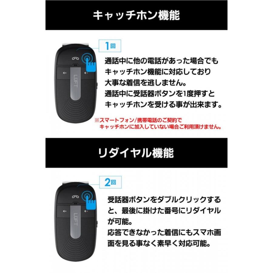 ハンズフリー 車 車載 Bluetooth4 1 通話 電話 スピーカー ワイヤレス ノイズキャンセル スマホ 高音質 Luft Hdf Luft 通販 Yahoo ショッピング