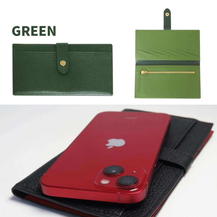 博多の森レザー 薄い 長財布 本革 二つ折り レディース コンパクト