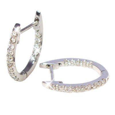 フープピアス あすつく【高級仕様PT900(約)2.10g】K18YG PG WG 0.2ct