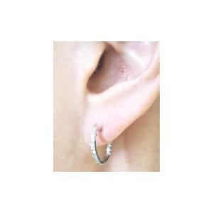 フープピアス あすつく【高級仕様PT900(約)2.10g】K18YG PG WG 0.2ct