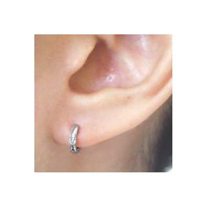 フープピアス あすつく 大特価 K18YG PG WG pt900 0.04ct 一粒