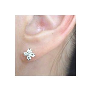 ダイヤモンドピアス あすつく【完全無色透明Fカラー】pt900 0.5ct