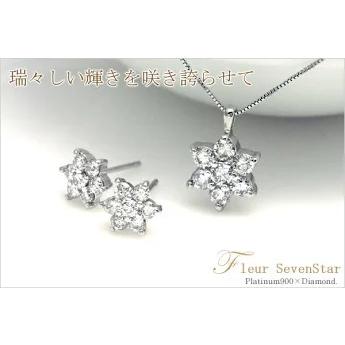 ダイヤモンドピアス あすつく 大特価 pt900 0.3ct フラワー