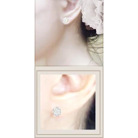 ダイヤモンドピアス あすつく 大特価 pt900 1.0ct フラワー 