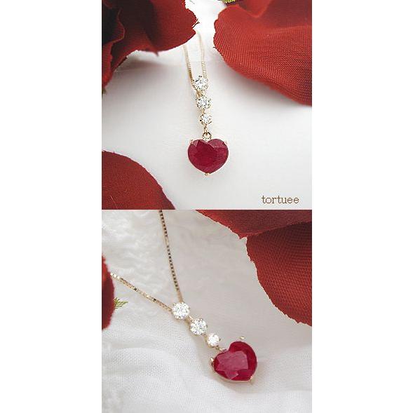 K18YG ルビー ペンダント