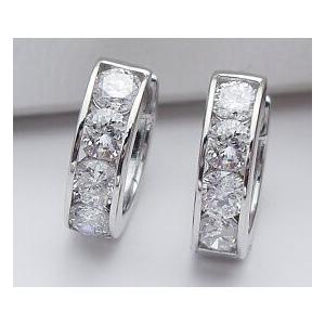 フープピアス あすつく 大特価 K18YG PG WG 1.0ct ダイヤモンド レール
