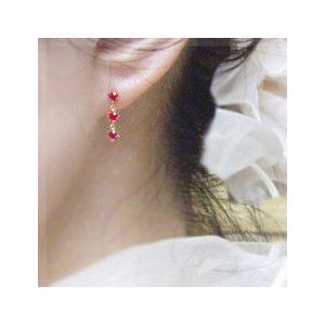 スウィングピアス あすつく 大特価 K18PG YG WG 0.3ct〜0.5ct スリー 