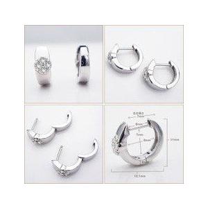 フープピアス あすつく 大特価 K18YG PG WG pt900 0.16ct ダイヤモンド 