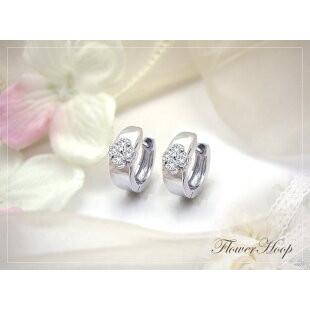 フープピアス あすつく 大特価 K18YG PG WG pt900 0.16ct  
