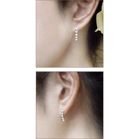 ダイヤモンドピアス 高級【完全無色透明Fカラー】pt900 1.0ct
