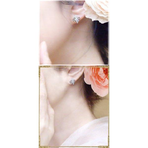 ダイヤモンドピアス【完全無色透明Fカラー・高級仕様】pt900 0.32ct ティアラピアス SIクラス F〜Dカラー GOOD〜VERYGOOD ルビー サファイヤ エメラルド