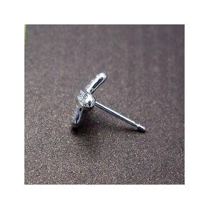 ダイヤモンドピアス K18YG PG WG 0.2ct ダイヤモンドピアス kiss 