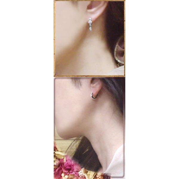 フープピアス あすつく 大特価 K18YG PG WG 0.3ct 一粒
