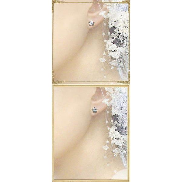 ダイヤモンドピアス【完全無色透明Fカラー・高級仕様】PT900 0.3ct スターピアス『Star』SIクラス F〜Dカラー 無色透明 GOOD〜VERYGOOD 星 フラワー