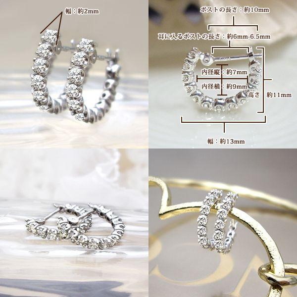 LugeJewelry ダイヤモンド フープピアス 新品】 Luge Jewelry ダイヤモンド フープ ピアス 0.5ct フープピアス