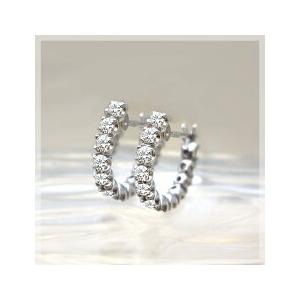 フープピアス あすつく 大特価 K18YG PG WG 0.5ct ダイヤモンド