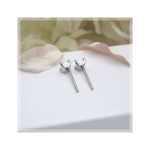 ダイヤモンドピアス あすつく pt900 K18YG PG WG 0.20ct プリンセス