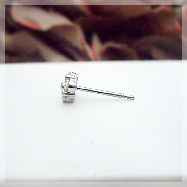 ダイヤモンドピアス あすつく【完全無色透明Fカラー】pt900 0.3ct