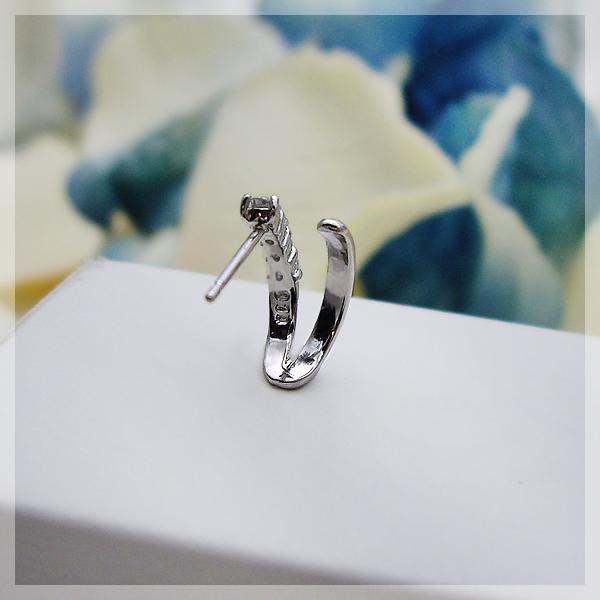 ダイヤモンドピアス【完全無色透明Fカラー】K18YG PG WG 0.2ct