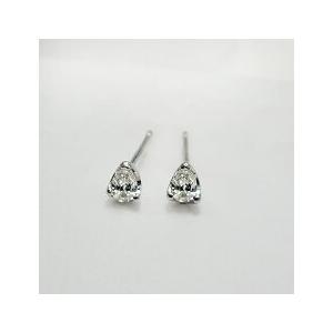 ダイヤモンドピアス K18YG PG WG pt900 0.2ct ペアシェイプ 雫 