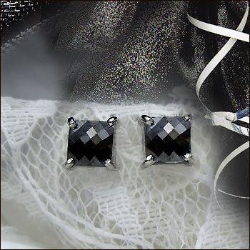 予約受付中 レディース 女性用 スキンジュエリー プレゼント 記念日 ブラックダイヤモンドピアス 即日発送可 限定15ペア Pt900 1 40ct ブラックダイヤモンド ブラックプリンセスカット Aランク鑑定カット 100面カットの輝き メンズアクセサリー Www