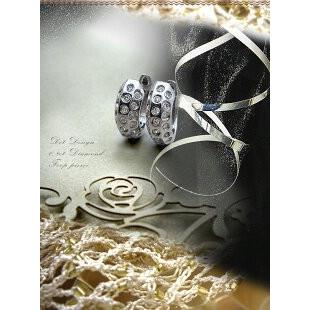 フープピアス K18YG PG WG pt900 0.4ct ドッツダイヤモンド『Dotdesign