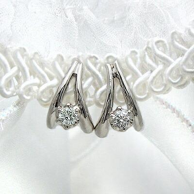 ダイヤモンドピアス 大特価 K18YG PG WG 0.2ct 一粒ダイヤモンドピアス 