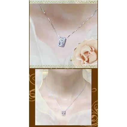 ペンダントネックレス pt900 0.1ct ダイヤモンド ハートペンダント ネックレス  SIクラス Gカラー 無色透明 GOOD〜VERYGOOD ハートモチーフ 誕生日 記念日｜lugejewelry｜07