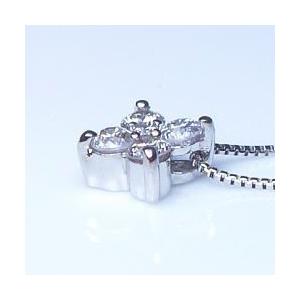 ペンダントネックレス あすつく【完全無色透明Fカラー】pt900 0.3ct