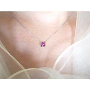 ルビーペンダント あすつく K18YG PG WG【0.35ct】ルビーネックレス