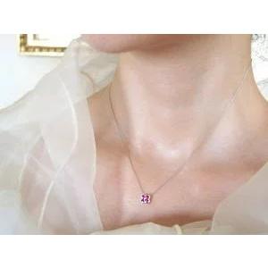 ルビーペンダント あすつく K18YG PG WG【0.35ct】ルビーネックレス