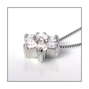 ペンダントネックレス K18YG PG WG 0.2ct ダイヤモンド フラワー 