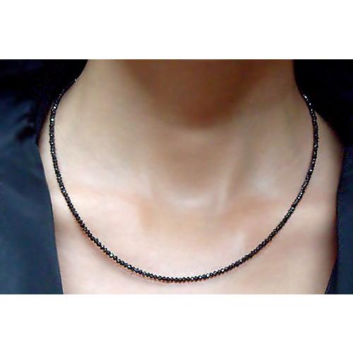 ネックレス 20カラット ブラックダイヤモンド チェーンまで贅沢 ネックレス 20カラット ブラックダイヤモンド チェーンまで贅沢