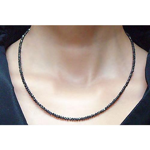 ネックレス 豪奢な30カラット ブラックダイヤモンド チェーン ネックレス 豪奢な30カラット ブラックダイヤモンド チェーン