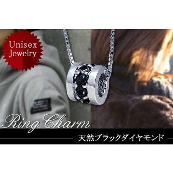 ペンダントネックレス pt900 0.2ct ブラックダイヤモンド フル 