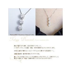 ペンダントネックレス あすつく【完全無色透明Fカラー】pt900 0.3ct
