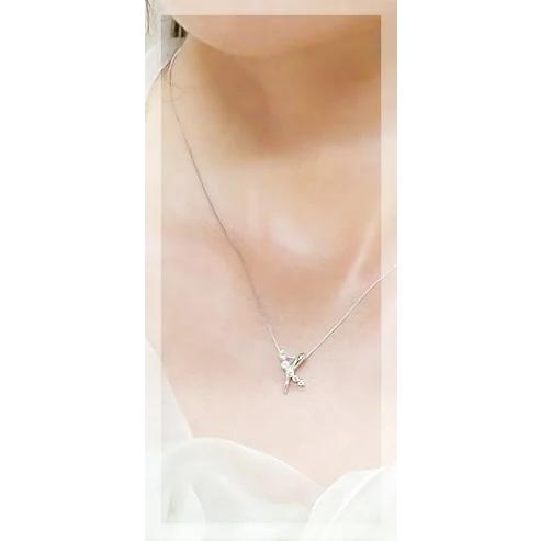 ペンダントネックレス【完全無色透明Gカラー】あすつくpt900 0.20ct