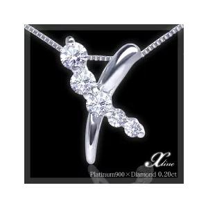 ペンダントネックレス【完全無色透明Gカラー】あすつくpt900 0.20ct
