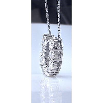 ペンダントネックレス あすつく 大特価 Pt900 1.0ct 馬蹄ペンダント 