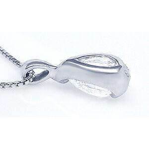 ペンダントネックレス 中央宝石研究所 鑑定書 pt900 1.0ct ペアシェイプダイヤモンド 大粒雫 1カラットダイヤモンド SI〜VVSクラス H〜Dカラー