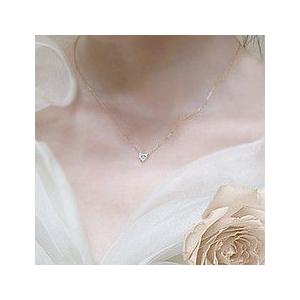 ペンダントネックレス K18YG PG WG 0.5ctup ハートカット ダイヤモンド SI〜VSクラス 無色透明 H〜Eカラー ハートシェイプ 誕生日 母の日 ギフト 記念日の画像