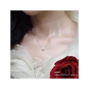 ペンダントネックレス【完全無色透明Gカラー・高級仕様PT900(TOP約
