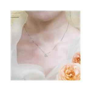ペンダントネックレス K18YG PG WG 0.27ct ペアシェイプ 雫 