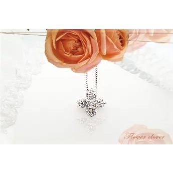 ペンダントネックレス あすつく pt900 1.0ct フラワーダイヤモンド