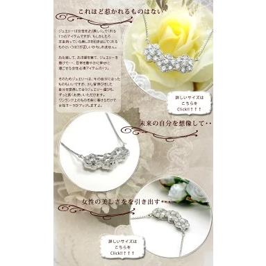 ペンダントネックレス K18YG PG WG 0.75ct フラワーダイヤモンド  