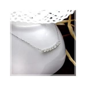 ペンダントネックレス PT900 0.23ct ライン ダイヤモンド『Line